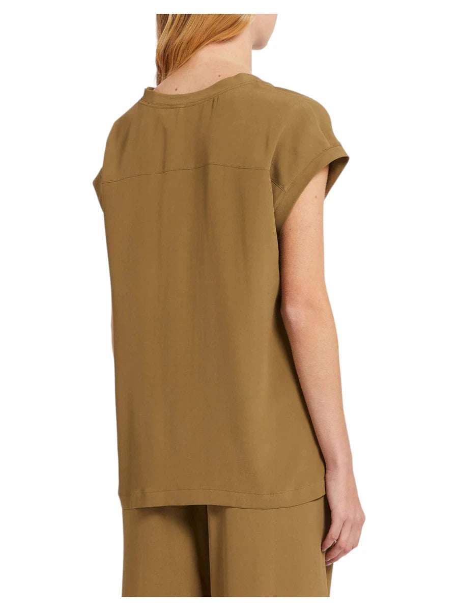 Blusa in crêpe Pialla-Marella-T-shirt-Vittorio Citro Boutique