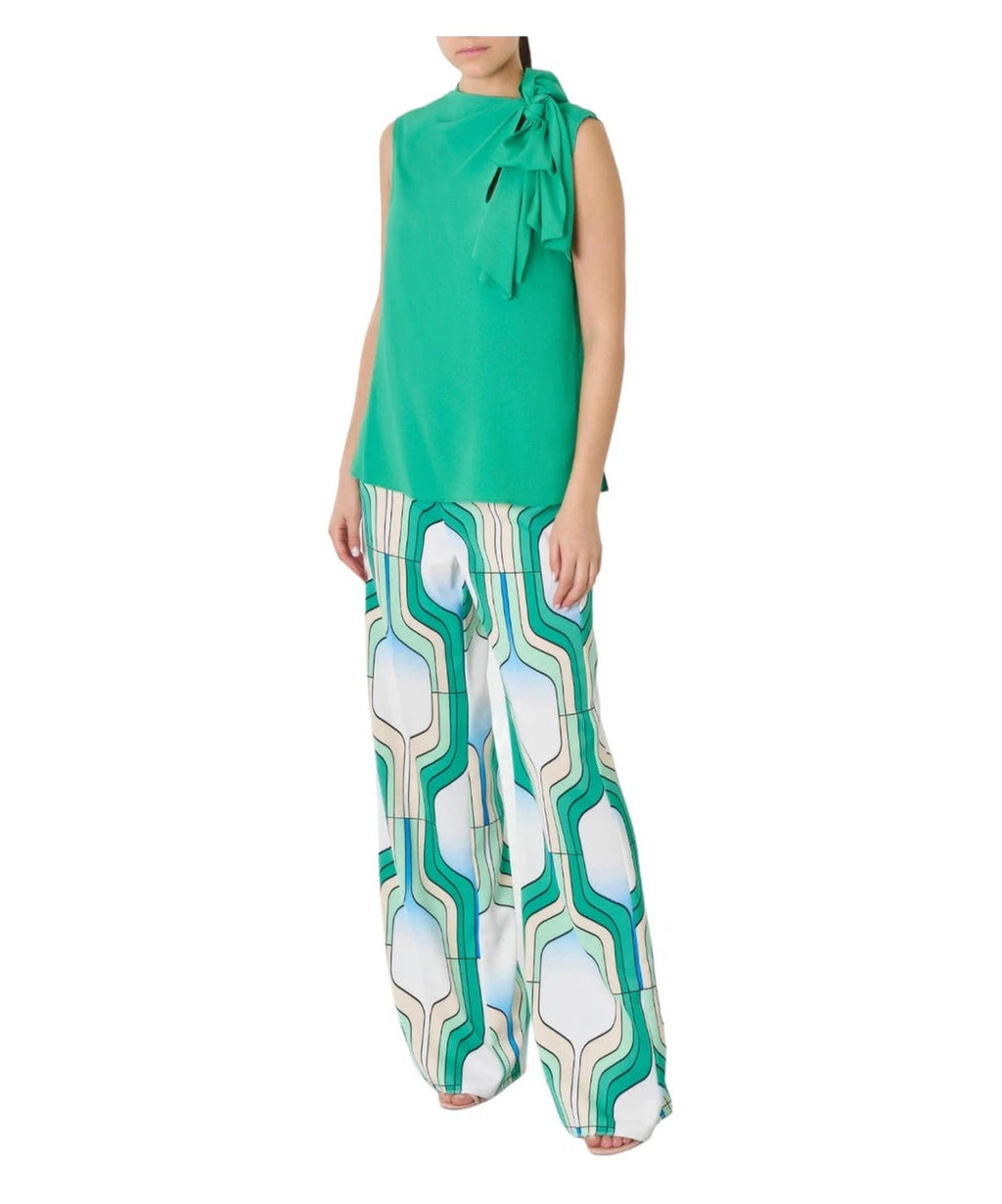 Top Divo con Fiocco in Crêpe Misto Seta-Top-Marella-Vittorio Citro Boutique