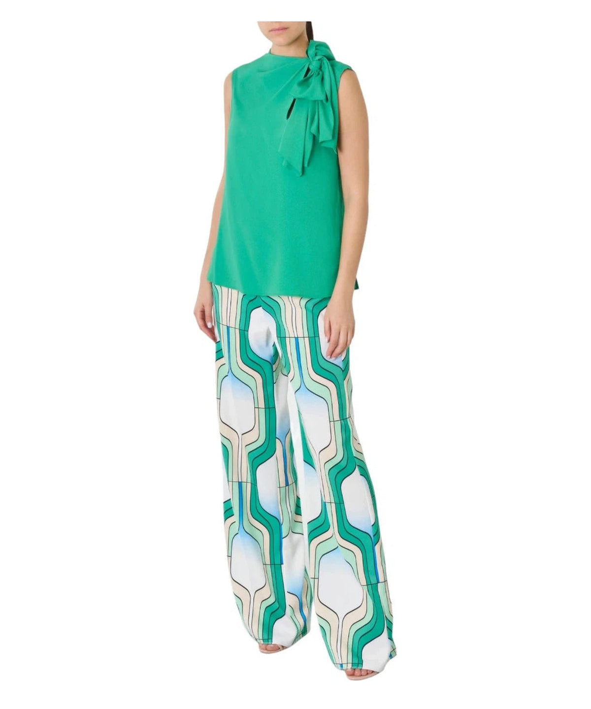 Top Divo con Fiocco in Crêpe Misto Seta-Top-Marella-Vittorio Citro Boutique