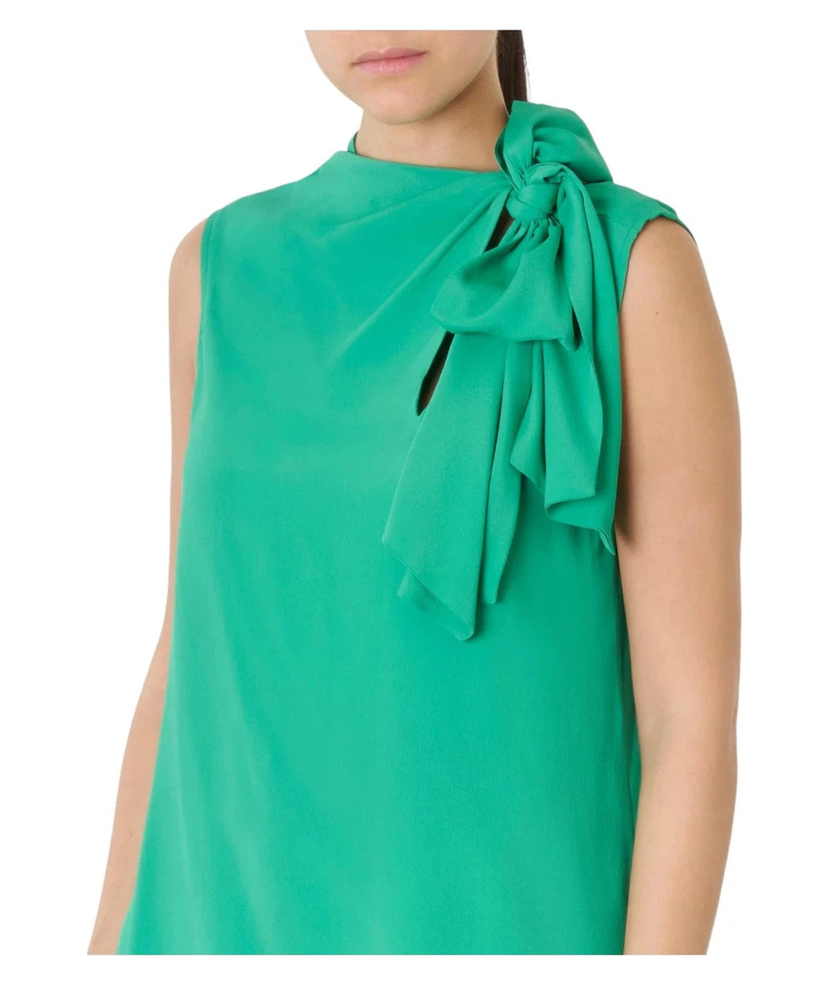 Top Divo con Fiocco in Crêpe Misto Seta-Top-Marella-Vittorio Citro Boutique