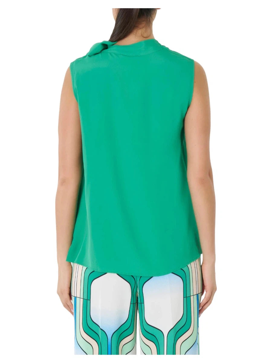 Top Divo con Fiocco in Crêpe Misto Seta-Top-Marella-Vittorio Citro Boutique