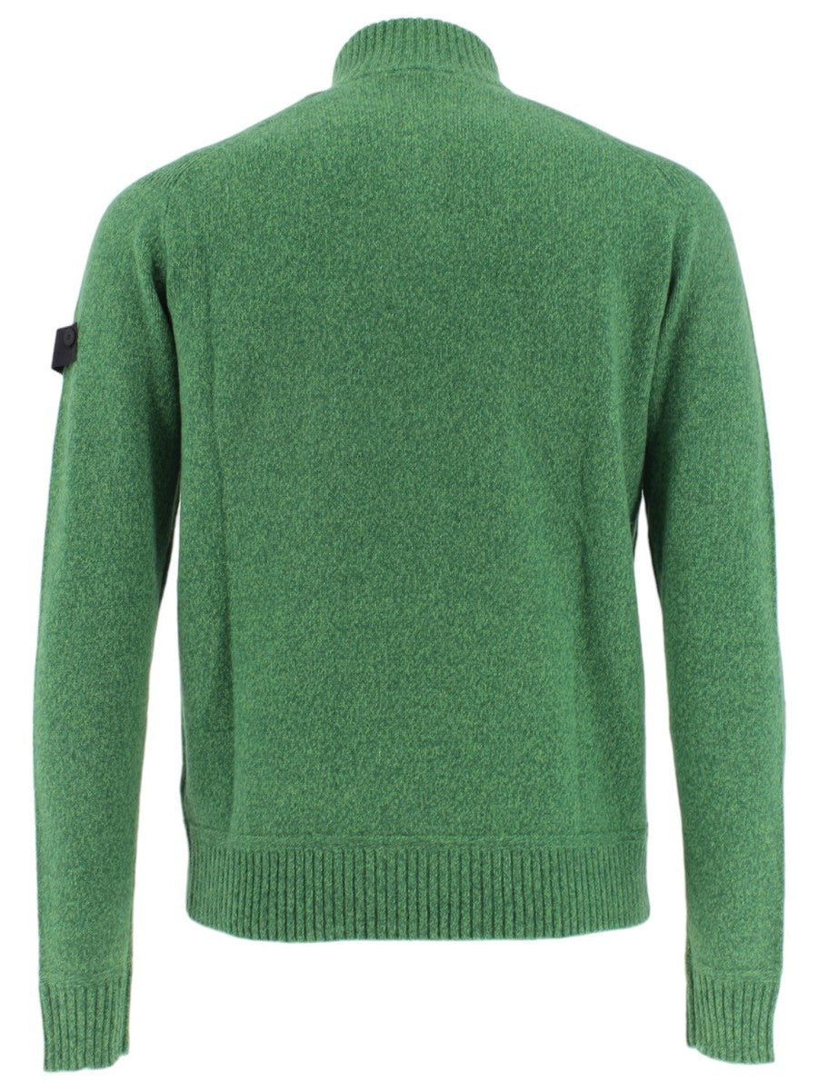 BRAILLE 01 MAGLIA A COLLO ALTO IN MISTO LANA MOULINÉ-Maglieria-Peuterey-Vittorio Citro Boutique