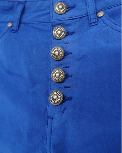 Koons cotton and silk trousers with jewel buttons – Vittorio Citro