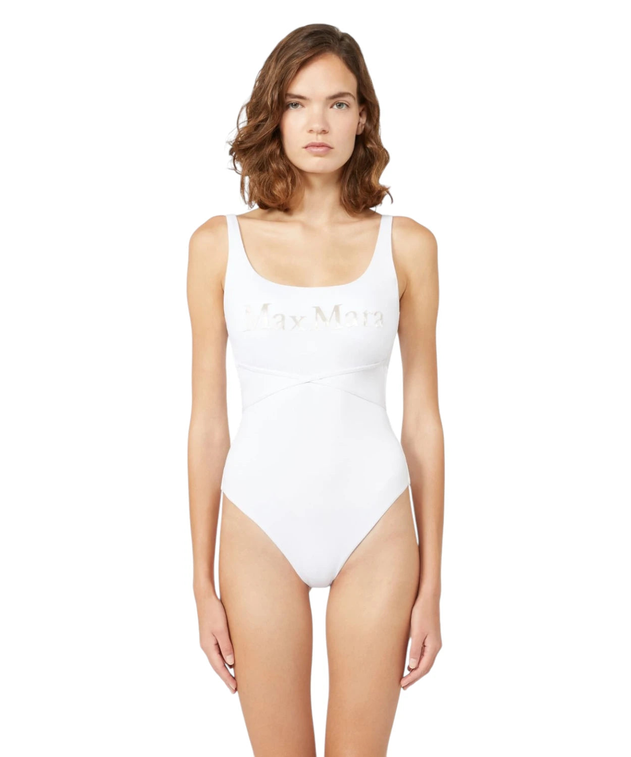 Kostium jednoczęściowy Max Mara CARISMA z wiązaniami