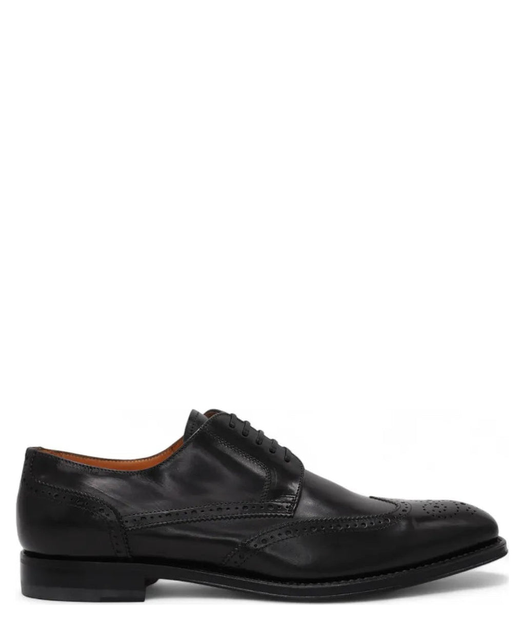 Scarpe Stringate in Pelle Nera con Lavorazione Goodyear – Navyboot-Graziano Salvatelli-Stringate-Vittorio Citro Boutique
