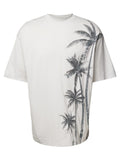 T-shirt stampa palme in cotone-Emporio Armani-T-shirt-Vittorio Citro Boutique