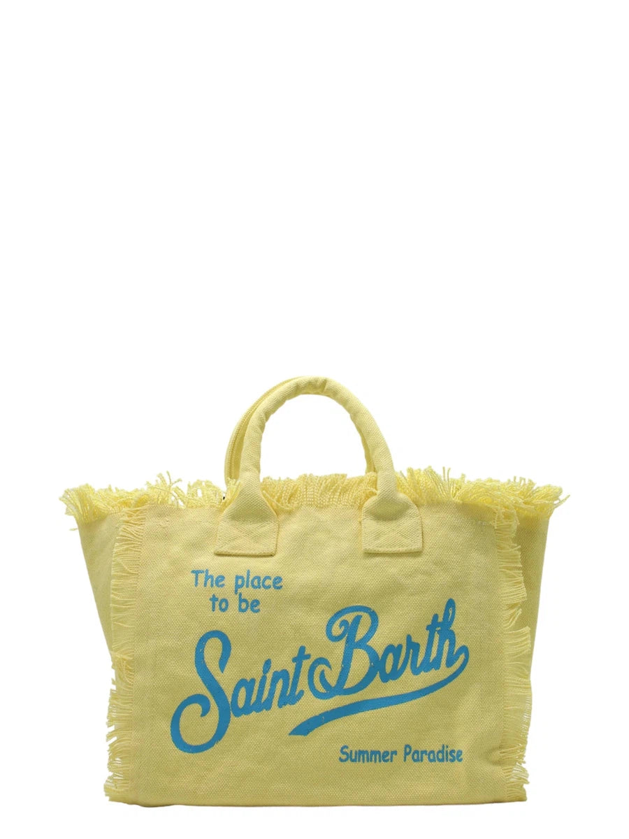 Borsa Colette in tela di cotone gialla-Mc2 Saint Barth-Borse a mano-Vittorio Citro Boutique