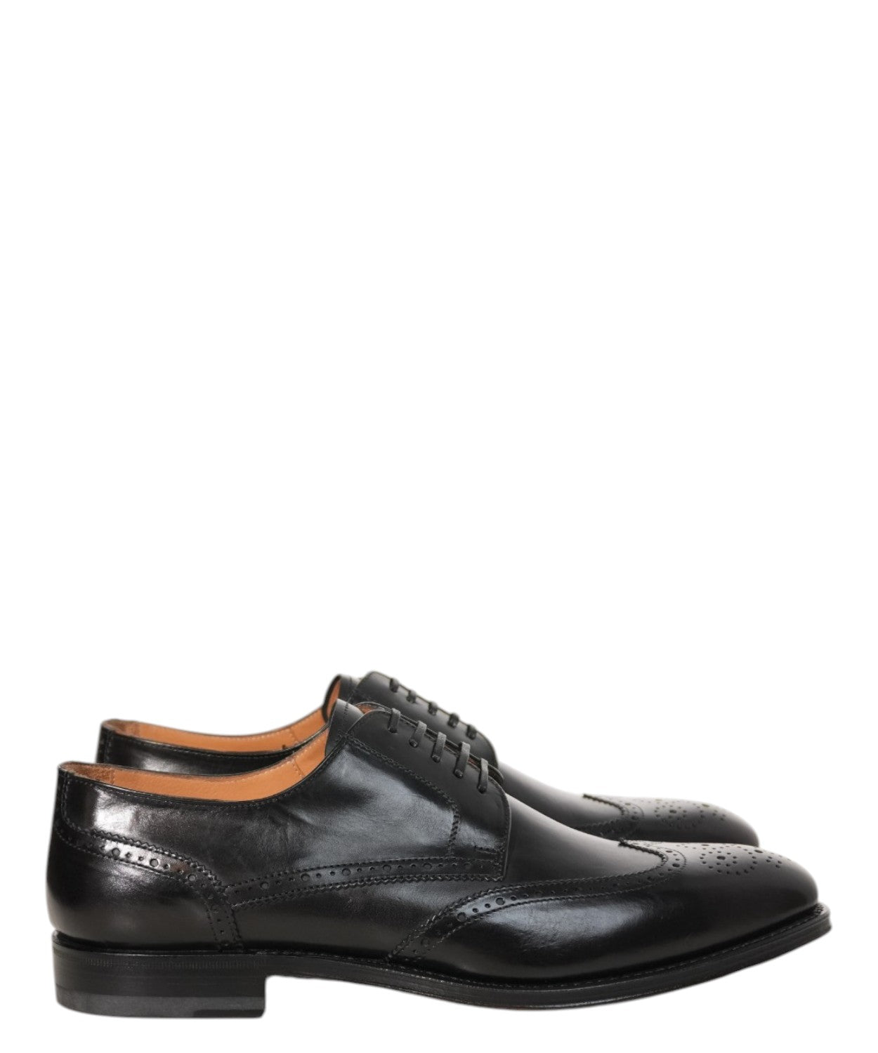Stringata Derby Pelle con Coda di Rondine Elegante