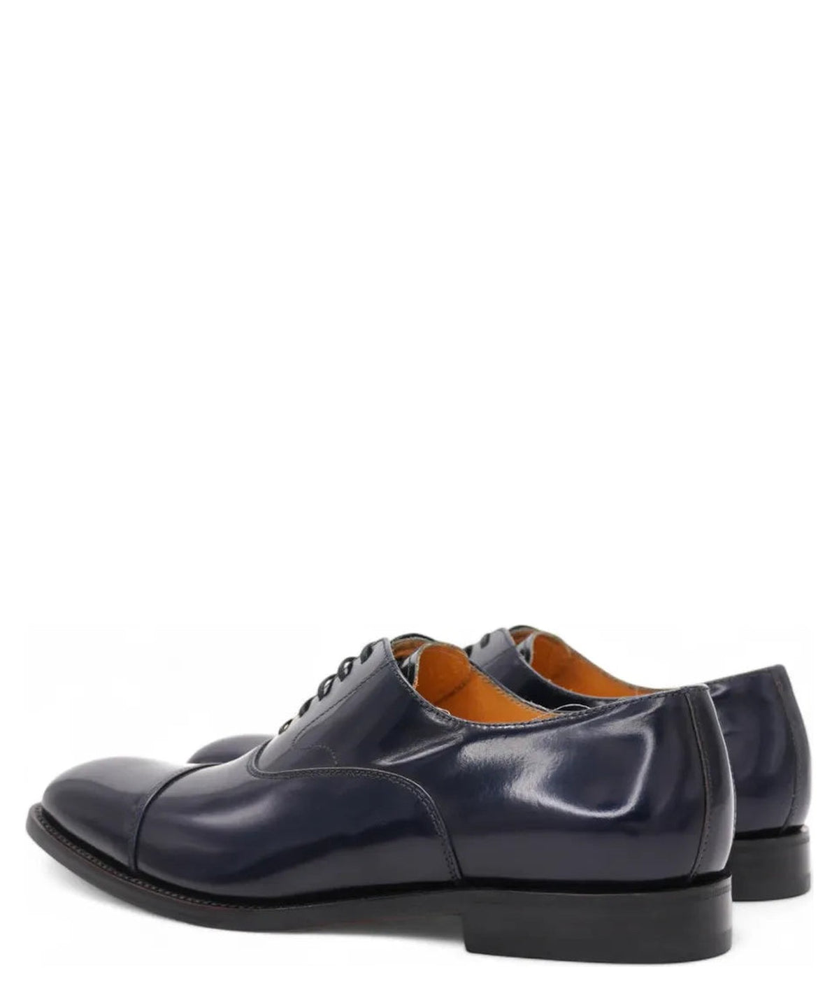 Scarpe Derby in Pelle Antik Blu-Graziano Salvatelli-Stringate-Vittorio Citro Boutique