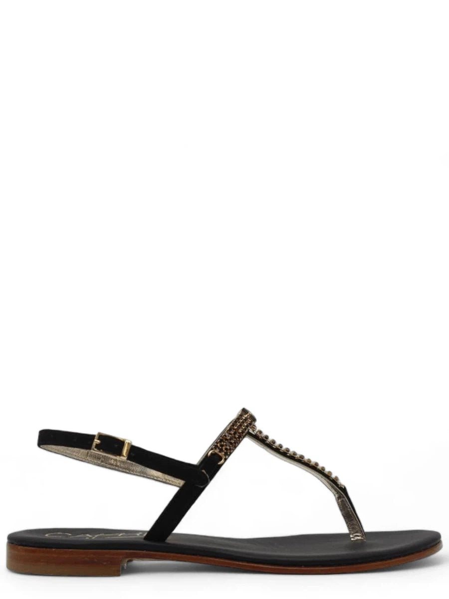 Infradito capri con cristalli in tinta-Ciabatte-Capri Vittorio Citro-Vittorio Citro Boutique