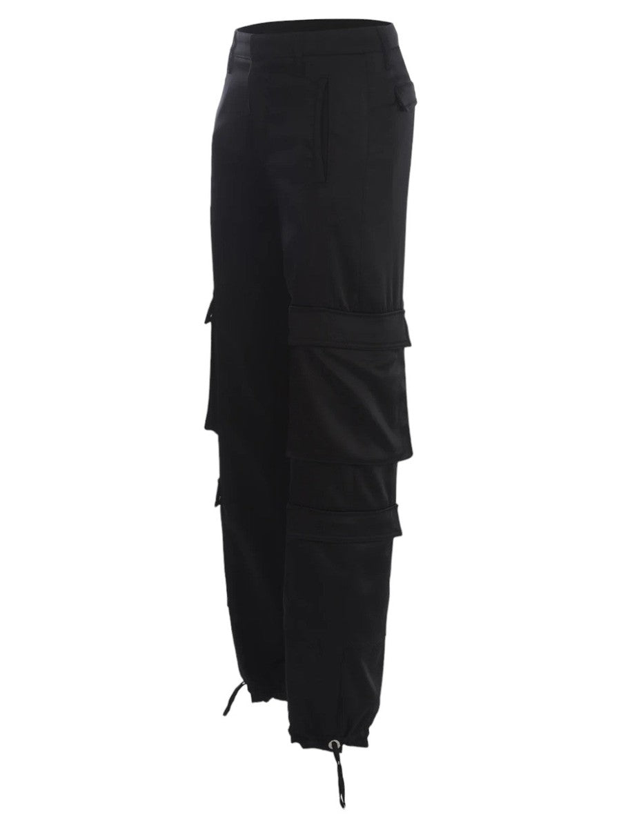 Pantaloni cargo in raso Tori-Pantaloni-Dondup-Vittorio Citro Boutique