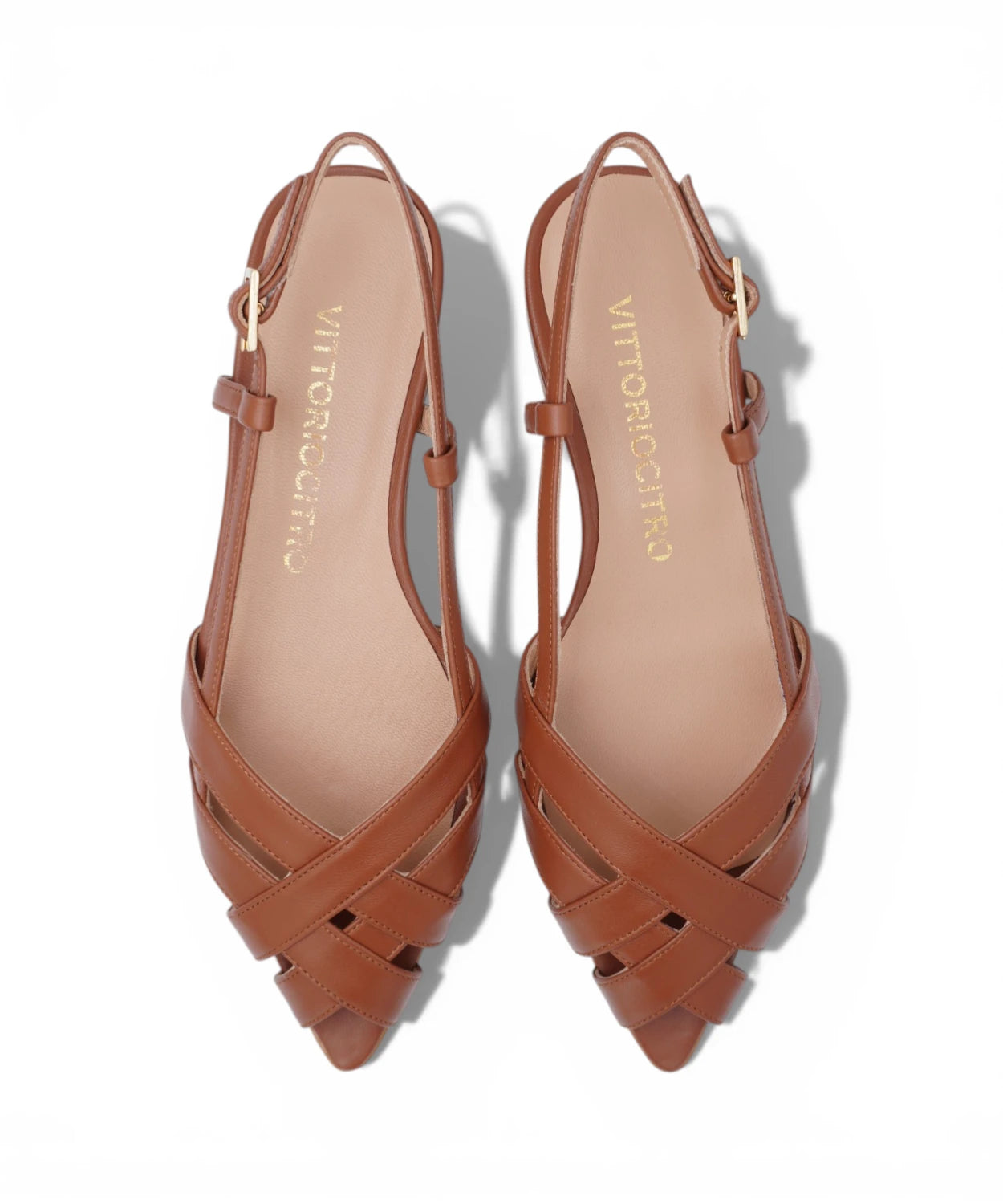 Sandali Bassi in Nappa con Cinturino