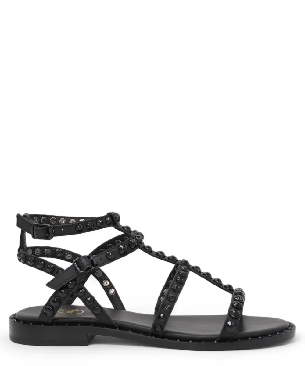 Sandali Precious Bis in Pelle con Borchie e Doppia Fibbia-ASH-Sandali-Vittorio Citro Boutique