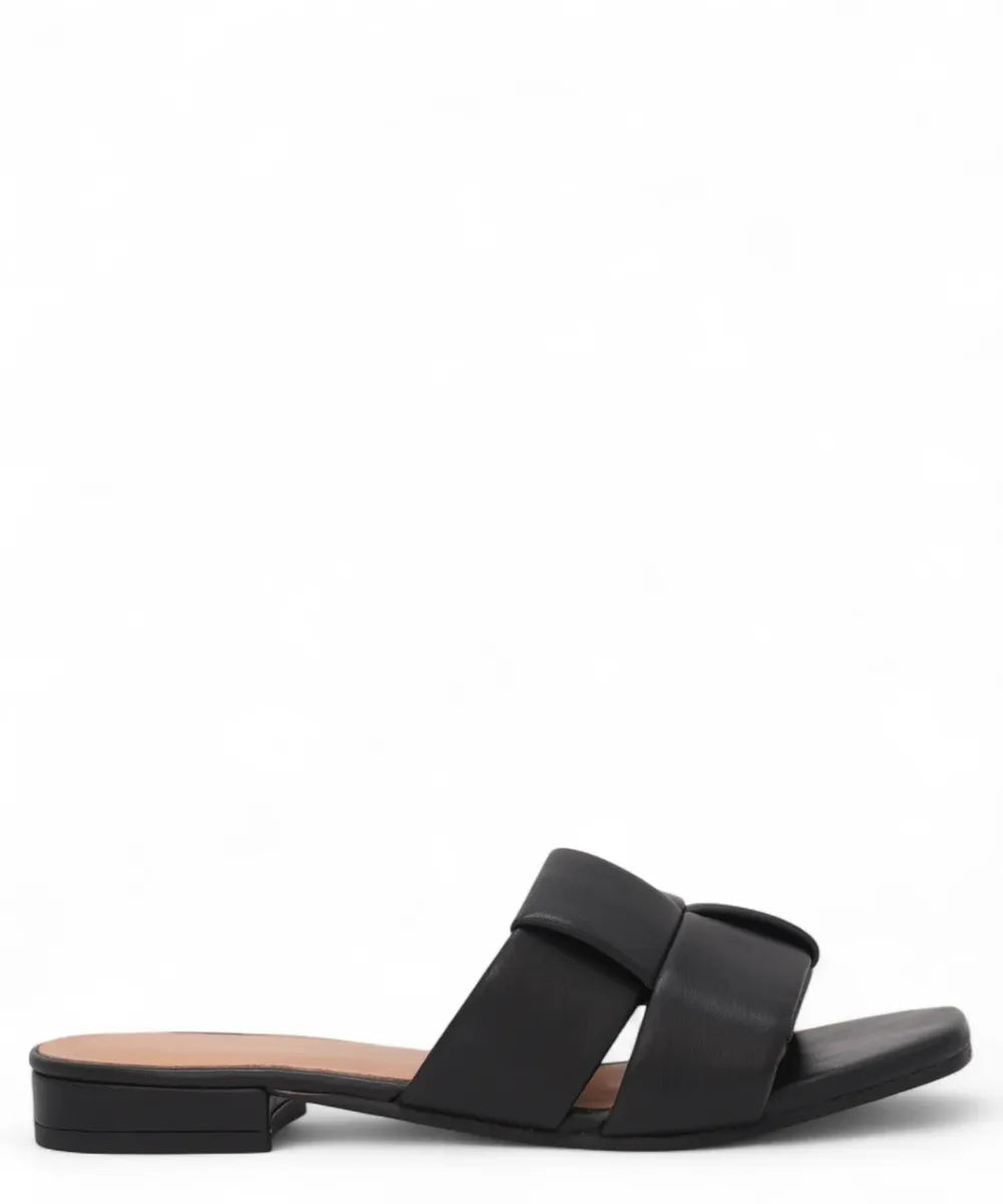 Ciabattina con Fascia Intrecciata-Parodi Shoes-Ciabatte-Vittorio Citro Boutique