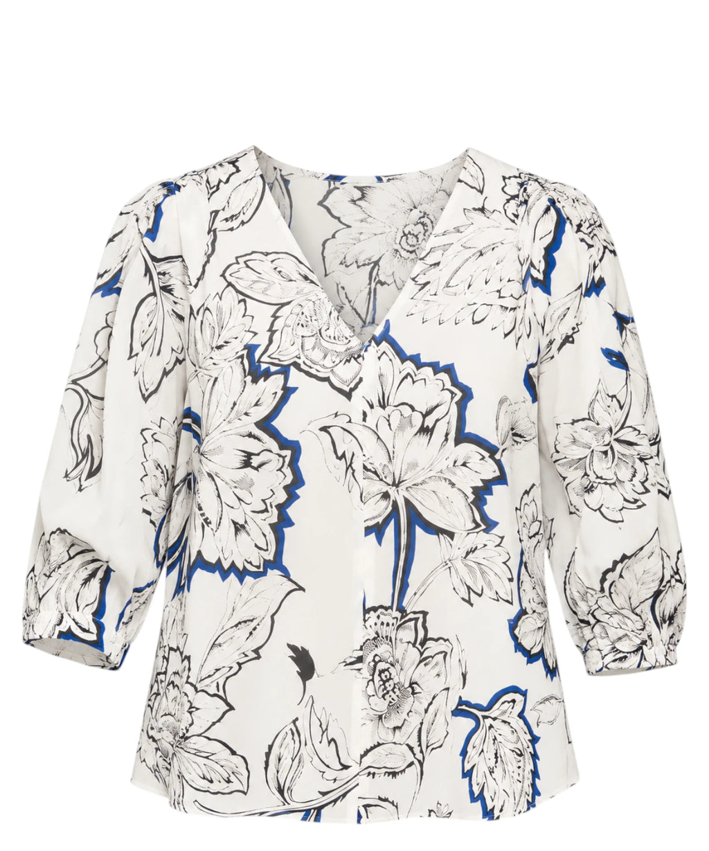 Blusa Angora con Stampa Floreale Marella
