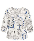 Angora-Bluse mit floralem Print Marella