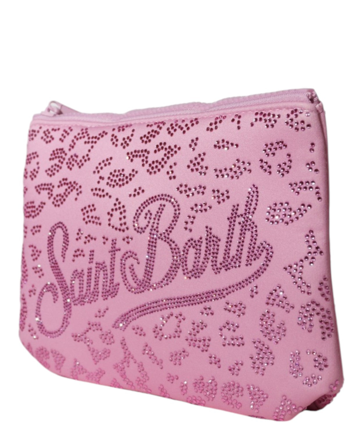 Pochette Aline Leopardata con Strass MC2 Saint Barth