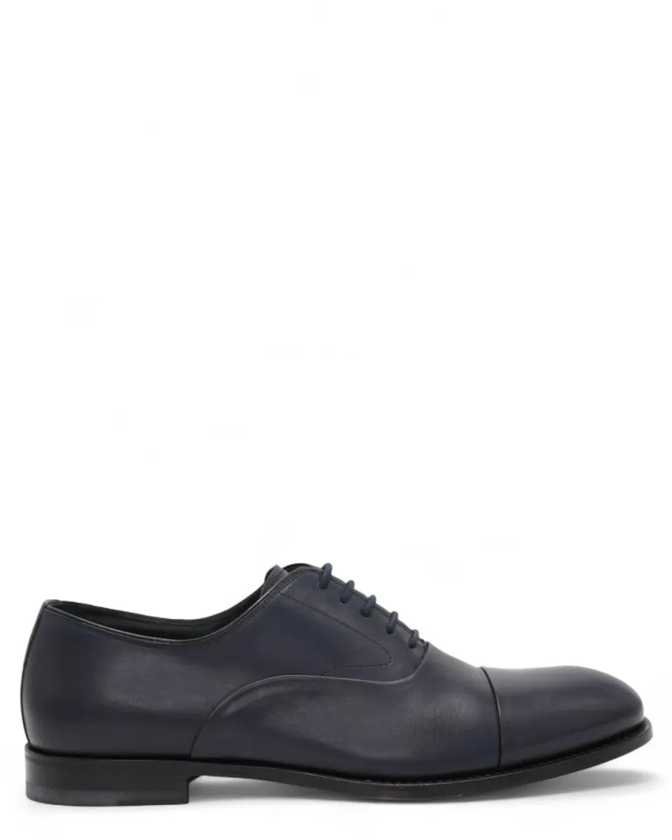 Scarpe Stringate in Pelle con Fondo in Cuoio-Graziano Salvatelli-Stringate-Vittorio Citro Boutique