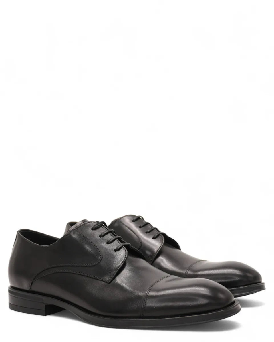 Scarpe Derby in Vitello con Fondo Gomma-Graziano Salvatelli-Stringate-Vittorio Citro Boutique