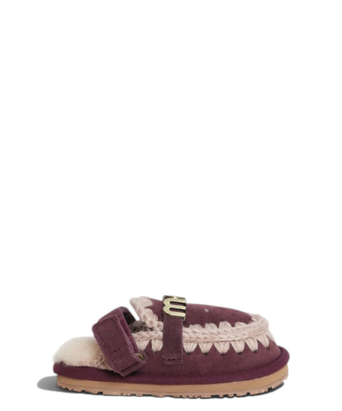 Slippers voor kinderen Mou Eskimo Slipper Backstrap Kid van schapenvacht