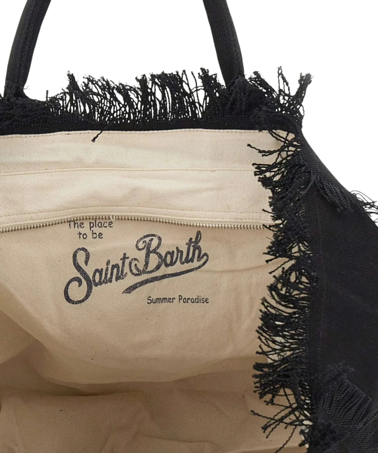 MC2 Saint Barth Vanity Bag in Canvas with Logo and Rhinestones