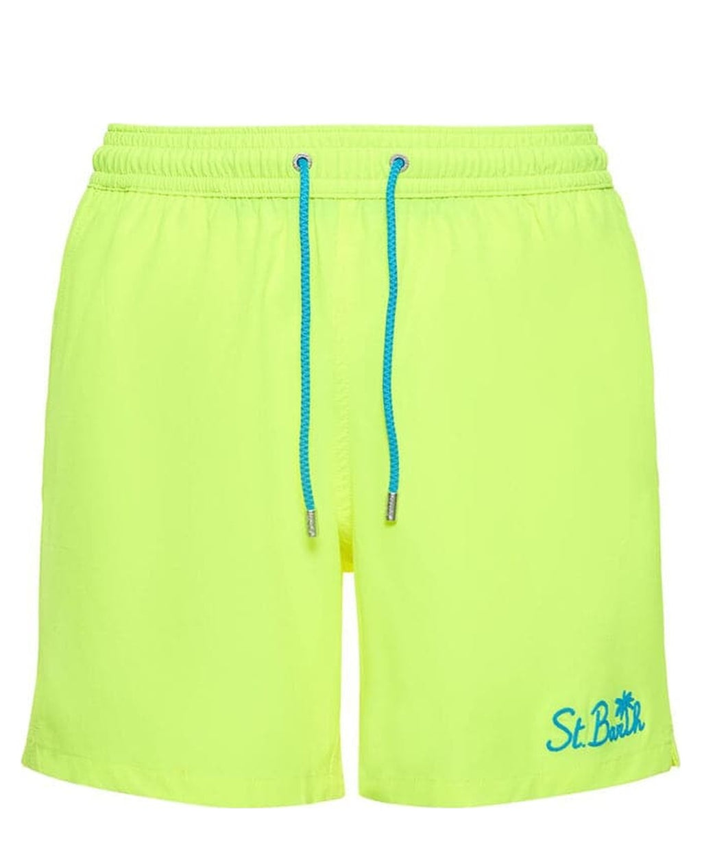Shorts mare stretch con ricamo logo-Mc2 Saint Barth-Costumi da bagno-Vittorio Citro Boutique