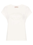 T-Shirt con Logo Oval T Ricamato-Marella-T-shirt-Vittorio Citro Boutique