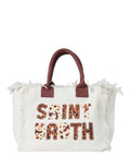 Bolso Vanity MC2 Saint Barth con parche animal print