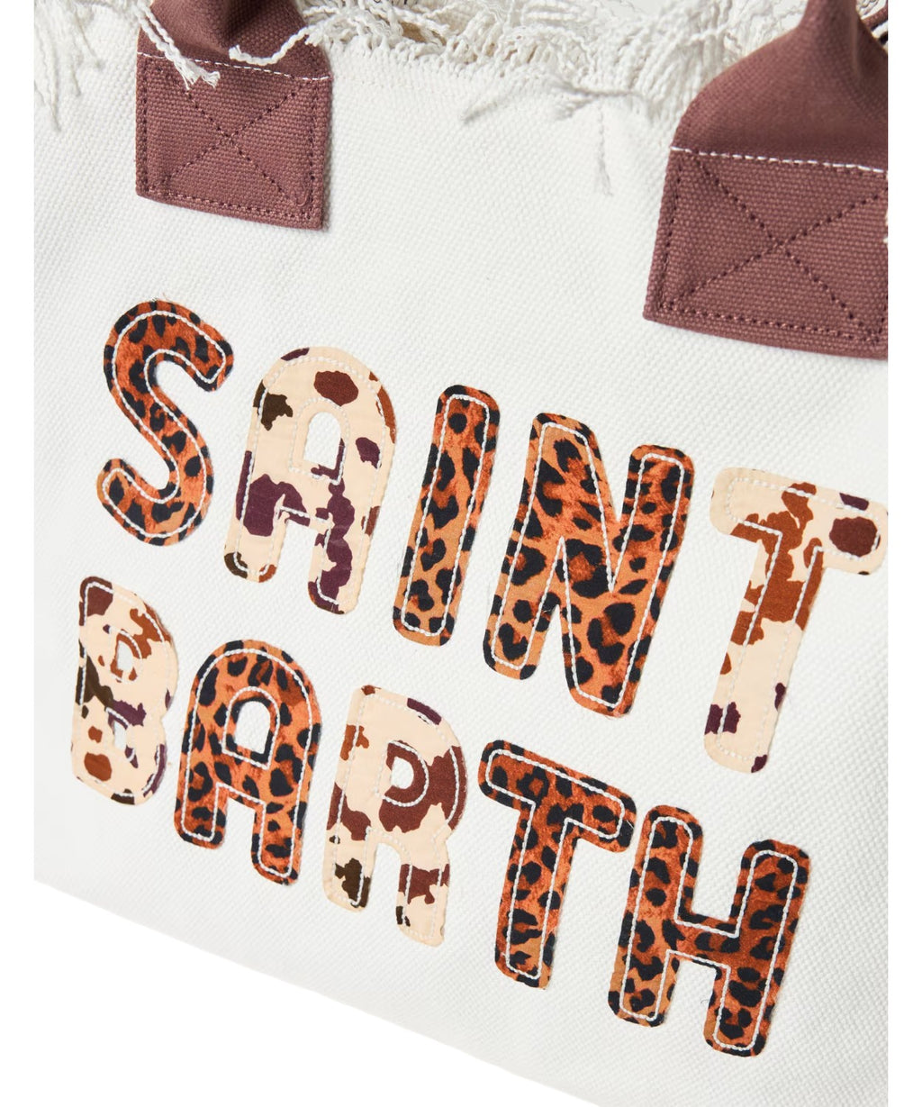 Bolso Vanity MC2 Saint Barth con parche animal print