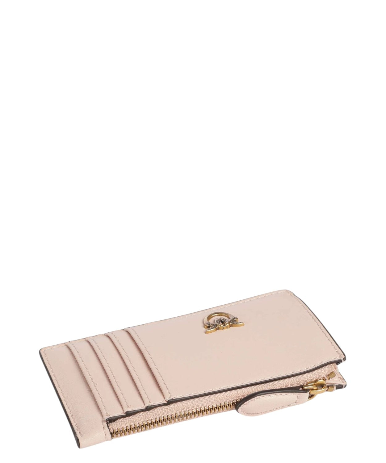 Portacarte Pinko Airone in pelle di vacchetta