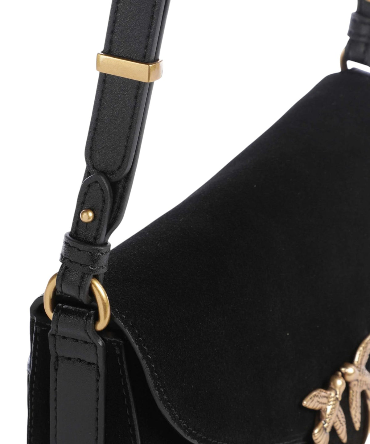 Pinko Mini Love Bag Satchel-handtas voor dames van suède