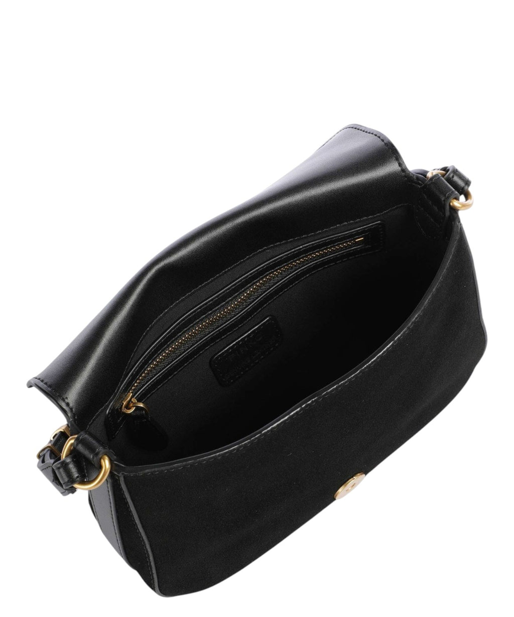 Mala de mulher Pinko Love Bag Satchel Média em camurça