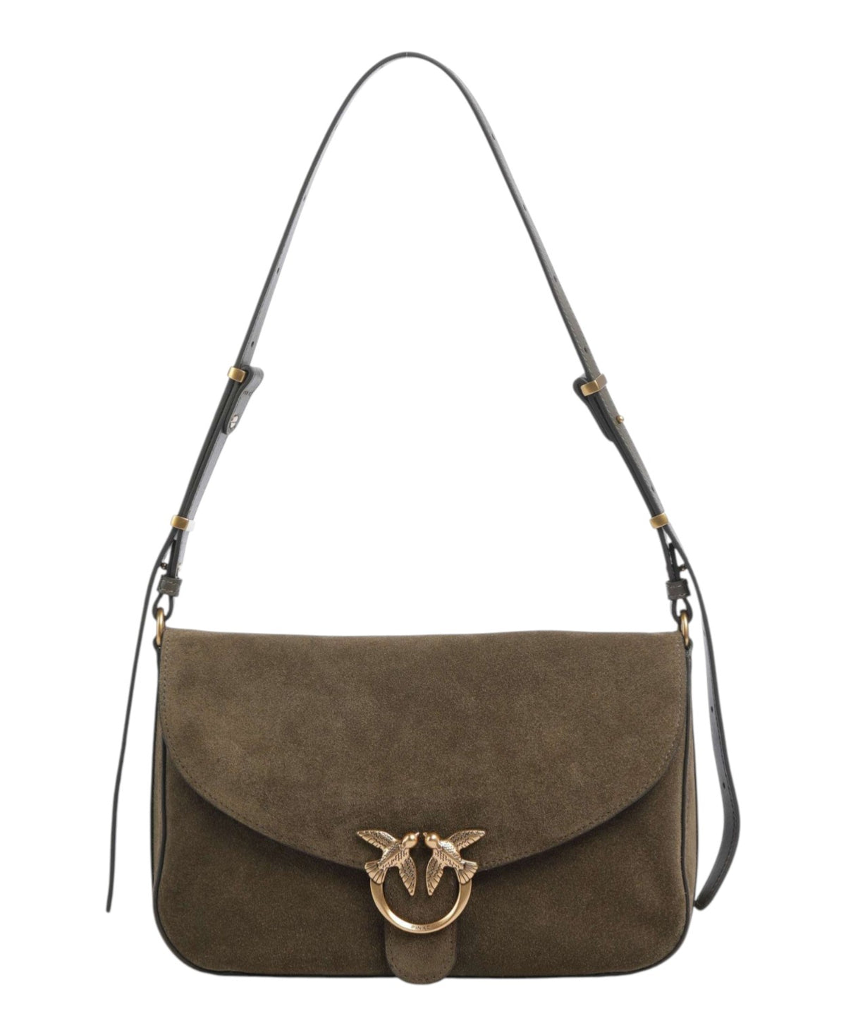 Borsa Donna Pinko Love Bag Satchel Media in Suede