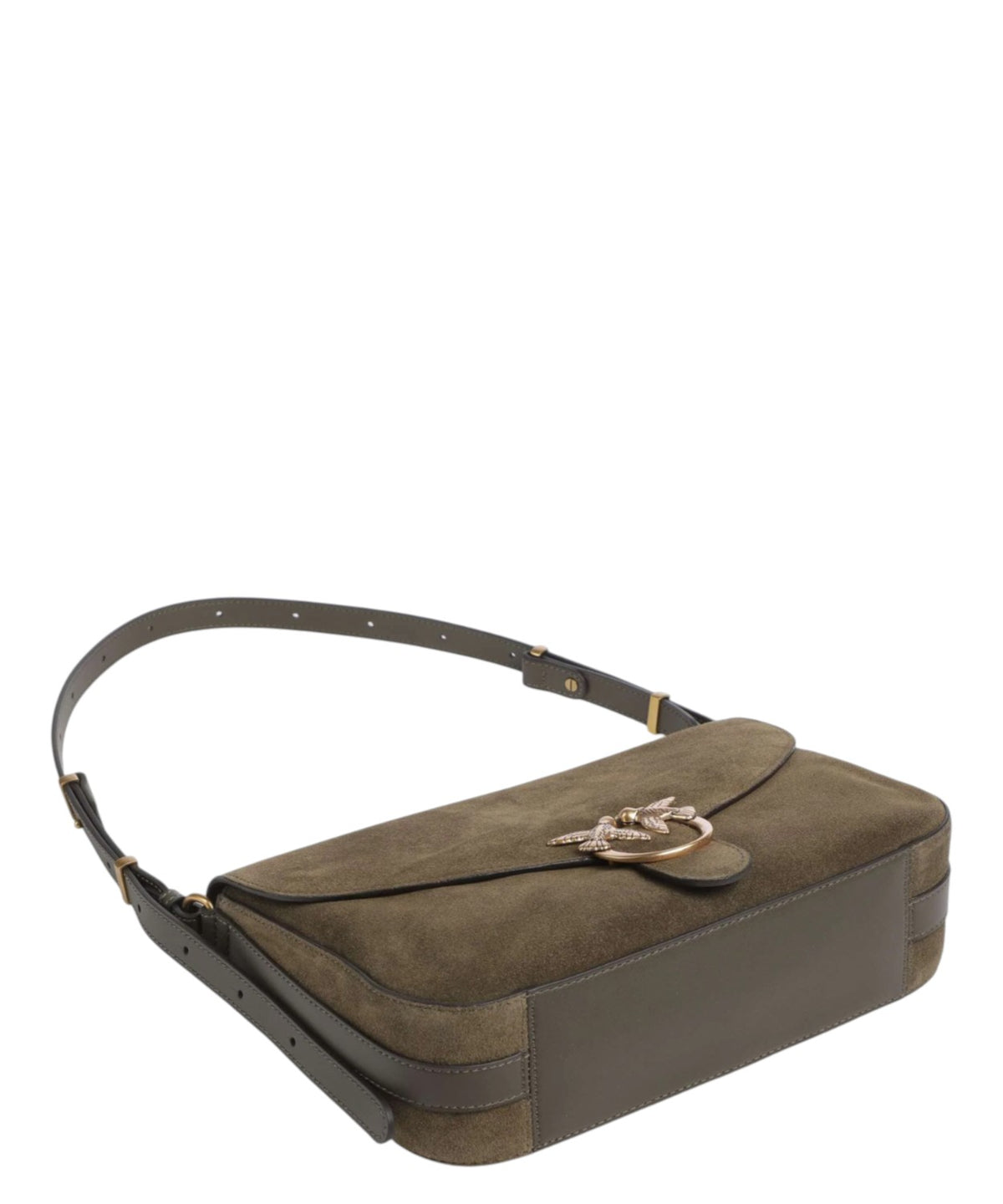 Borsa Donna Pinko Love Bag Satchel Media in Suede