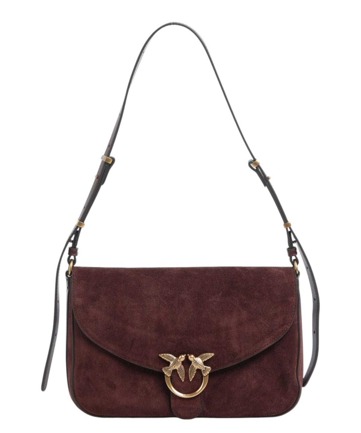 Women's Pinko Love Bag Satchel Medium in Suede