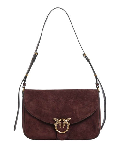 Borsa Donna Pinko Love Bag Satchel Media in Suede