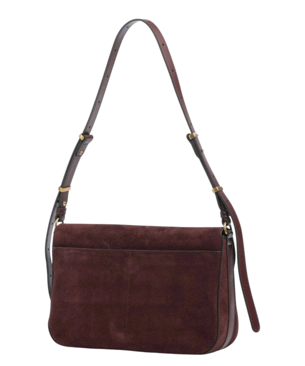Women's Pinko Love Bag Satchel Medium in Suede