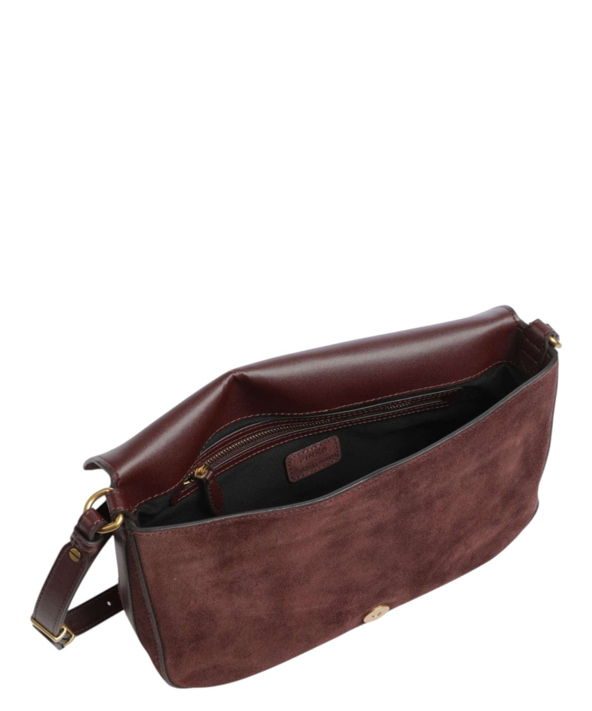 Women's Pinko Love Bag Satchel Medium in Suede