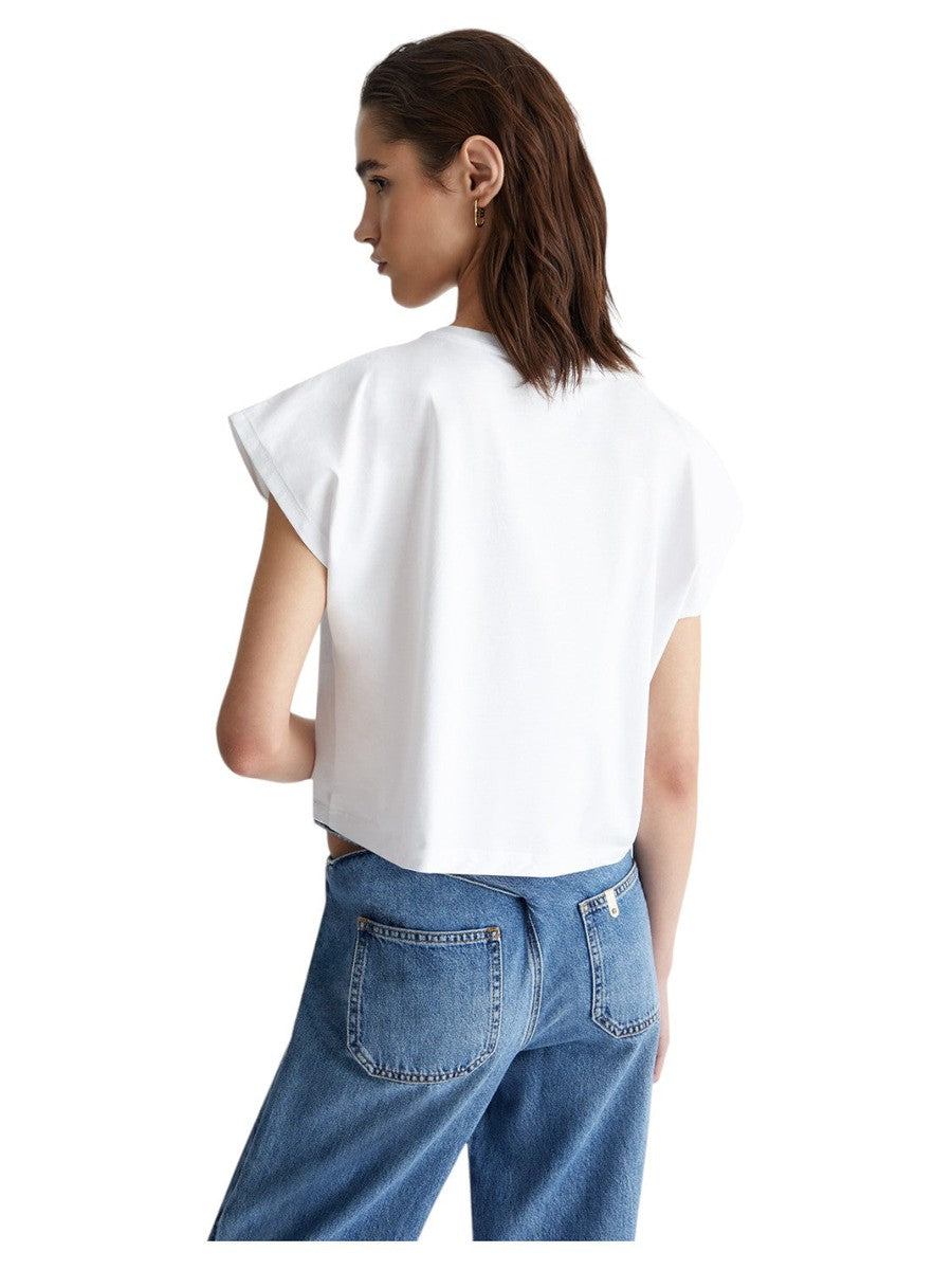 T-shirt con tasca e frange-Liu-Jo-T-shirt-Vittorio Citro Boutique