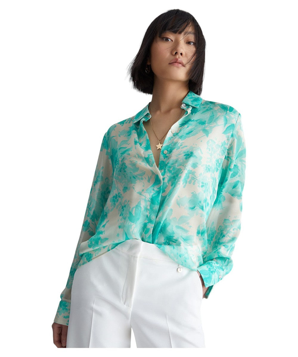 Camicia in Chiffon con Stampa Floreale-Liu-Jo-Camicie-Vittorio Citro Boutique