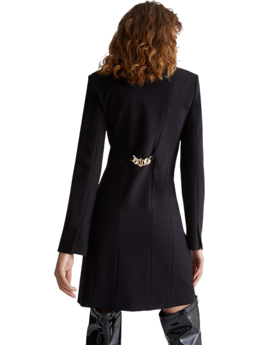 Vestito nero corto robe-manteau-Liu-Jo-Abiti-Vittorio Citro Boutique