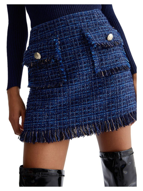 Gonna Corta Minigonna Boucle Alberta Ferretti Minigonna Lana Gonna