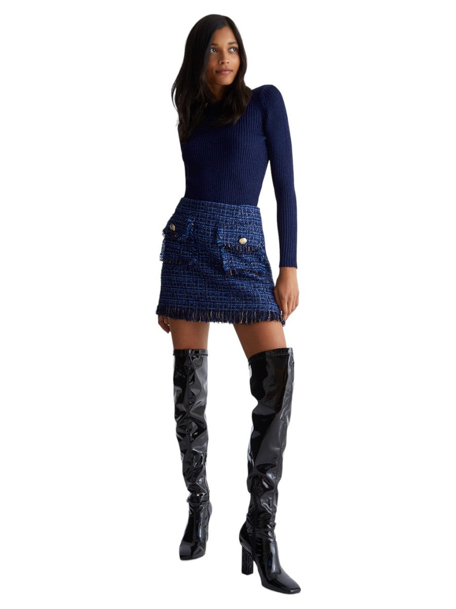 Gonna corta in bouclé-Liu-Jo-Gonne-Vittorio Citro Boutique