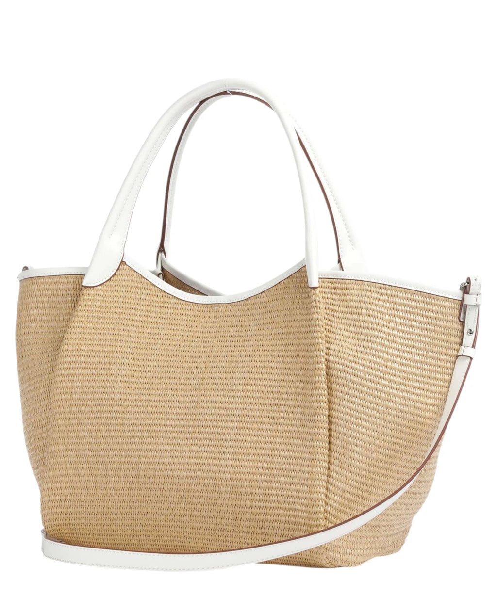Emporio Armani handtassen van stro