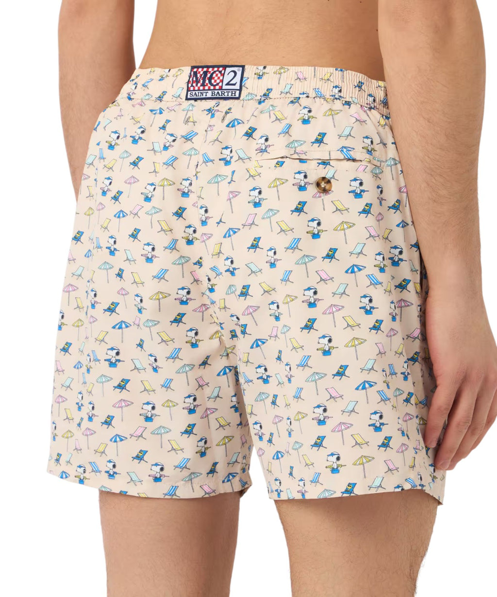 Boxer Mare Ultralight MC2 Saint Barth con Fantasia Snoopy