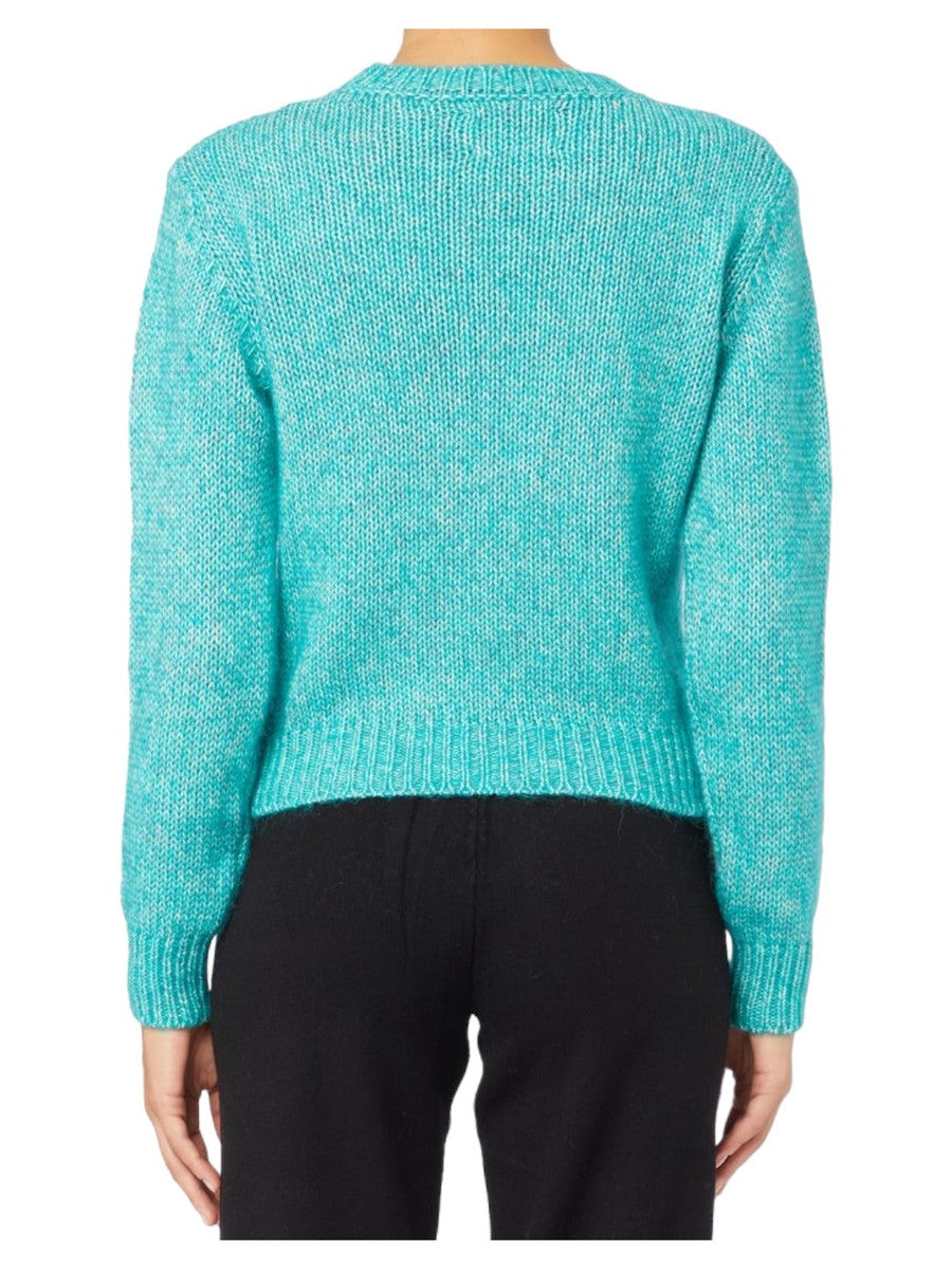 Maglia girocollo morbida crop con ricamo St. Barth-Mc2 Saint Barth-Maglieria-Vittorio Citro Boutique