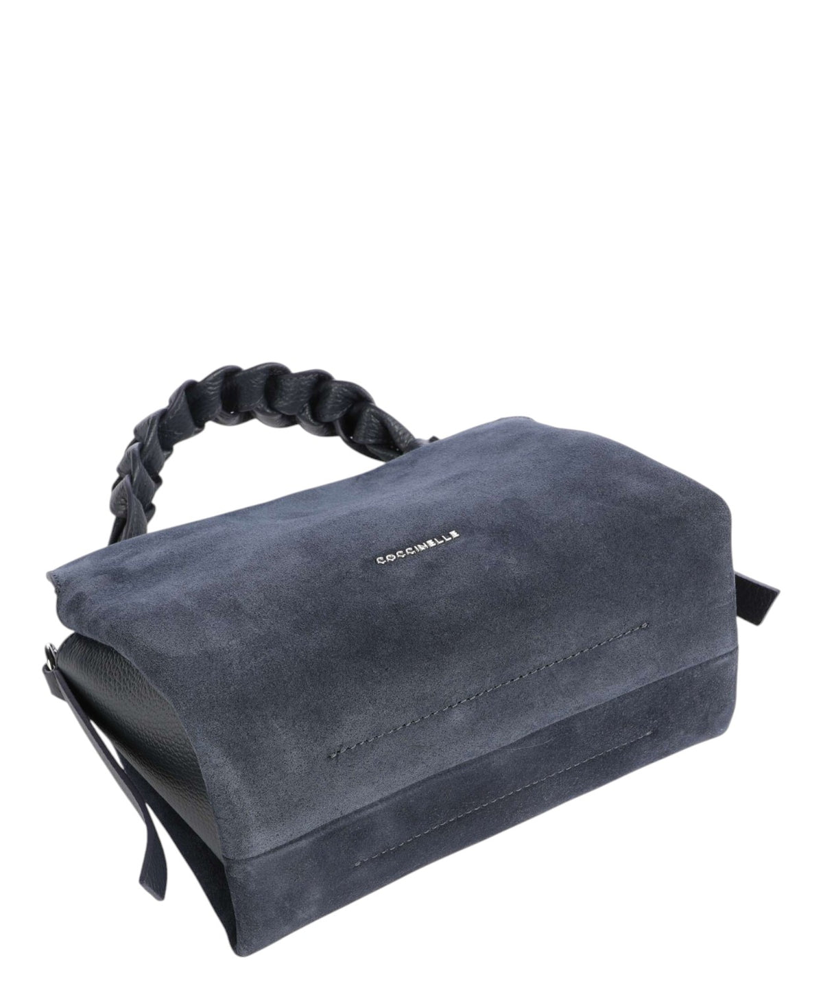 Bolso Boheme de ante bimaterial pequeño