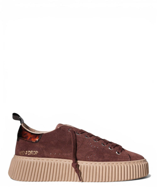 Sneakers AmaBrand Donna in Suede con Suola Platform