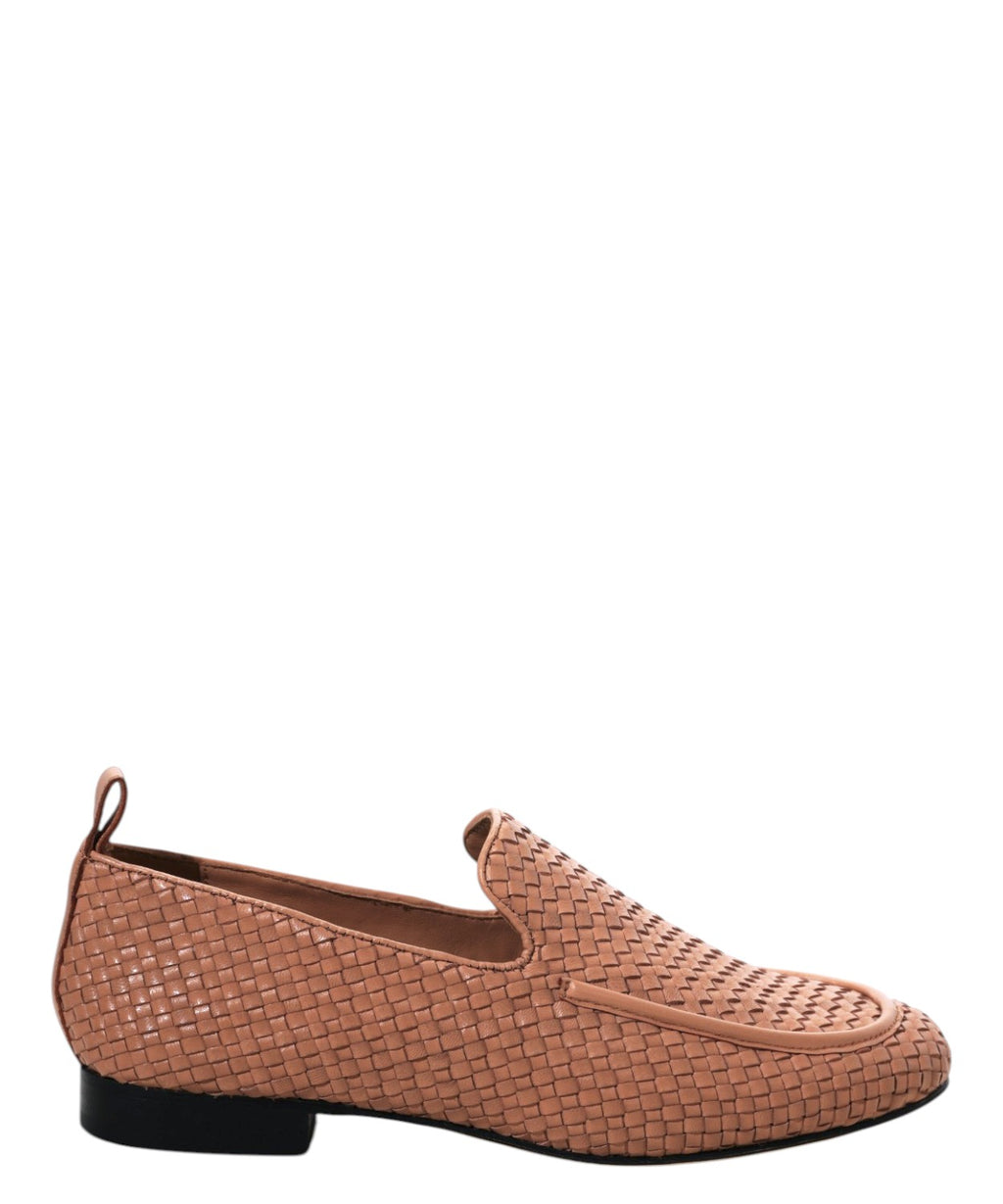 Women's woven leather loafers JVAM