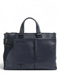 Borsa Porta PC 15,6" in Pelle con Tracolla e Sistema Shock Absorber-Piquadro-Borse da lavoro-Vittorio Citro Boutique